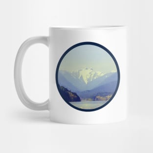 Majestic Snow Capped Mountains  Vancouver, Bristish Columbia, Pacific West Coast Mug